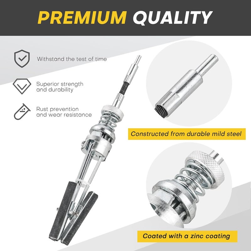 Acymner 7PCS Engine Cylinder Hone Tool Set with Box | Cylinder Honing Tool with 1-1/8", 2" and 3" Replacement Honing Stones,Adjustable from 3/4" to 7" Diameter for Professional Engine Piston Servicing - Image 4